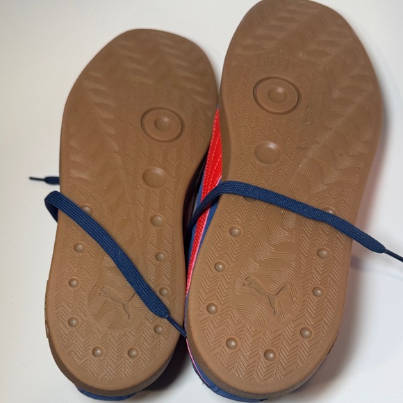 PUMA Blue Suede Sneakers Men’s Size 12 (EU 46) Red Stripe - Picture 10 of 15